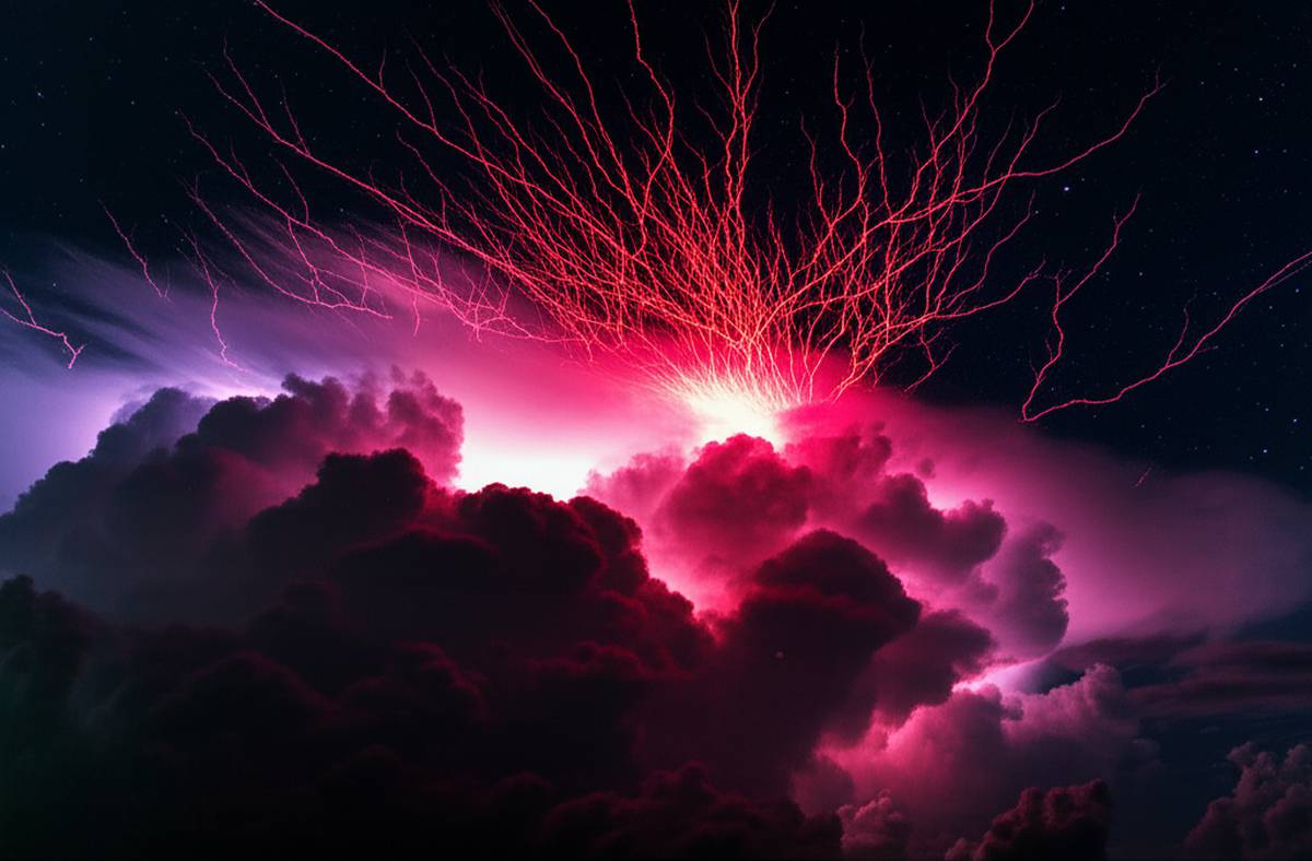 پدیده طبیعی رد اسپریت (Red Sprite Lightening)