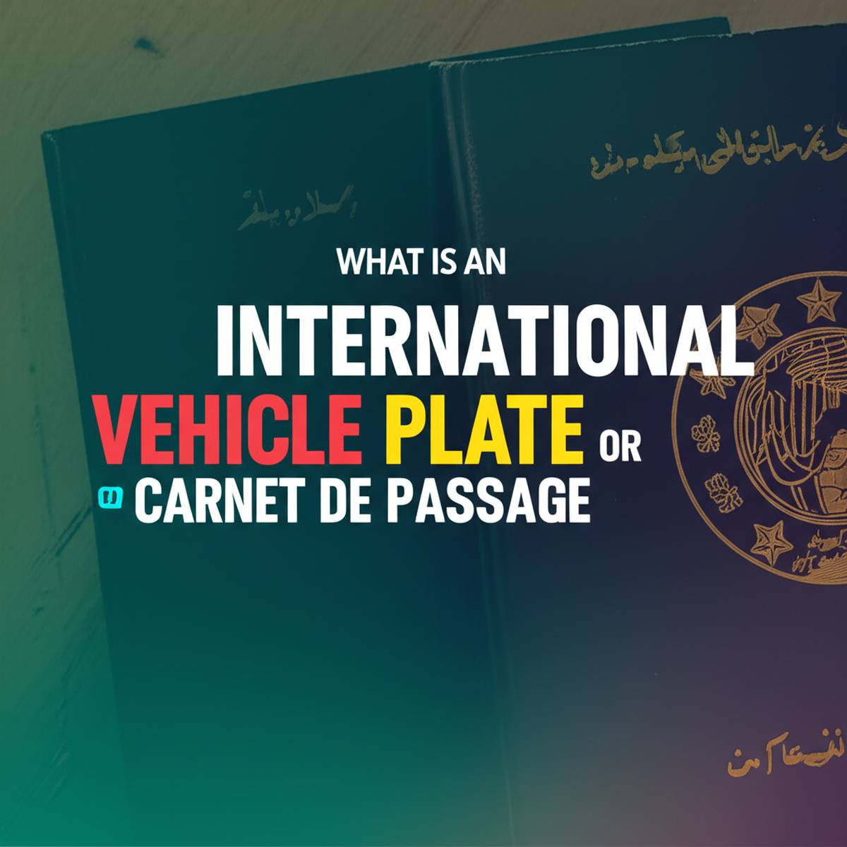 پلاک بین المللی خودرو یا کاپوتاژ چیست؟